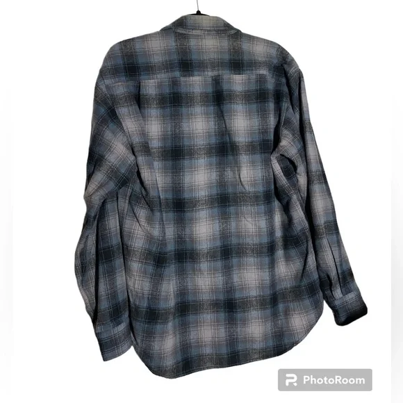 Pendleton Men’s Plaid 100% Wool Long Sleeve Outdoor Shirt Size Medium - Picture 8 of 8